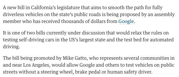 SusanShaheen1's tweet image. CA lawmaker proposes bill for automated vehicles gu.com/p/4ht8c/stw #dmo2015 #ce256 #driverless #sharedmobility