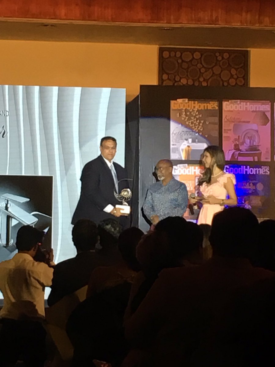 designpataki's tweet photo. Innovation award for @Hindware_Homes at GoodHomes Awards 2015. #hindware #hindwareWinsAward https://t.co/zXLobh7H9F