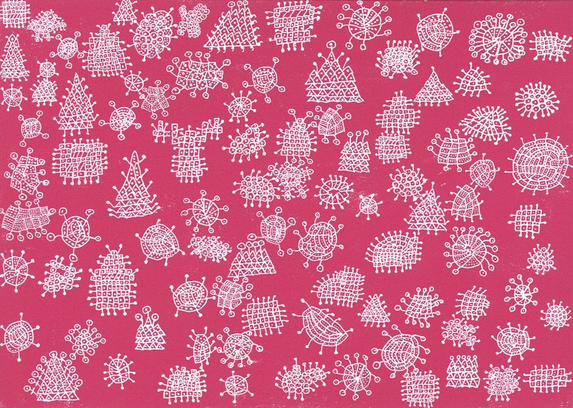 biseibutu
#contemporaryart #white #pink #wallpaper #textile