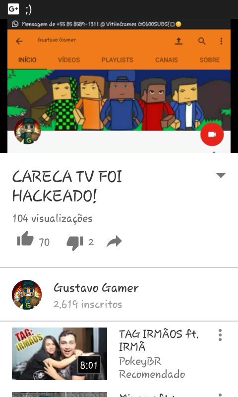 GDG380's tweet photo. A Lorena Do Canal Careca Tv Foi Hackeado! Veja O Vídeo Até O Fim 😔 Compartilhe Pra Geral.

https://t.co/6UKMLrtqBr https://t.co/S3xrWvs6Aw