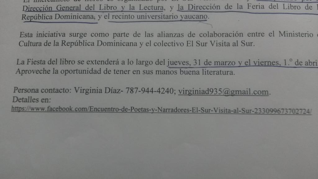 Mayra Acevedo TV (@mayraacevedotv) on Twitter photo Fiesta del libro entre PR y Dominicana comenzando el 31de marzo.@noticias247pr <a href="/actualidad940am/">Máxima Actualidad</a> Fiesta del libro entre PR y Dominicana comenzando el 31de marzo.@noticias247pr <a href="/actualidad940am/">Máxima Actualidad</a>