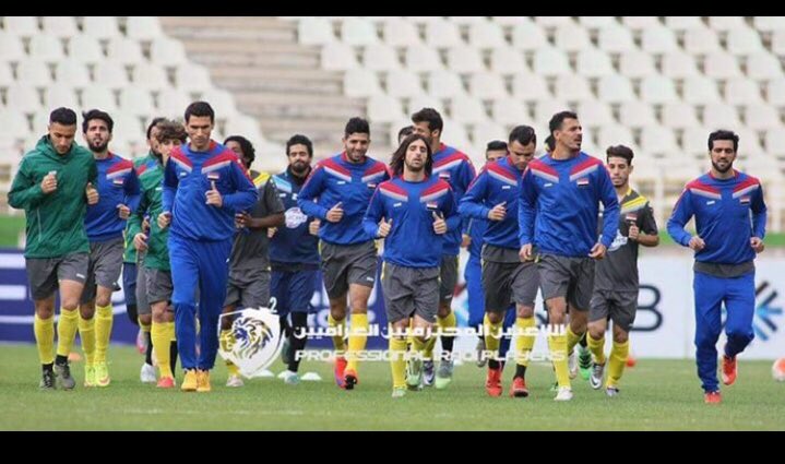 وحدات تدريبيه للمنتخب العراقي قبل المباراة الحاسمه