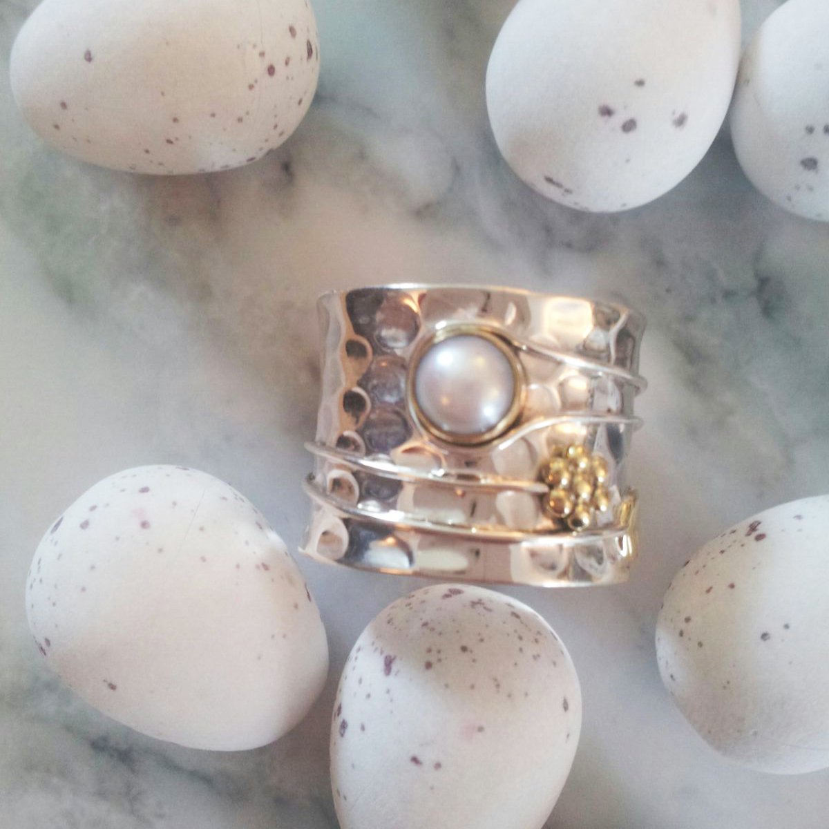 charlotteswebuk's tweet photo. How do you like your eggs? We like ours, small round and pearlescent! #jewellerynotchocolate #easter #gemsforlife https://t.co/APxhSTyUlY