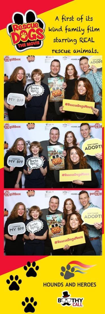petsittingology's tweet photo. RT @BoothyCallLA: Had an awesome time rockin' the #boothycall at the premiere! #AdoptDontShop @houndsandheroes https://t.co/w8fqoNtYit