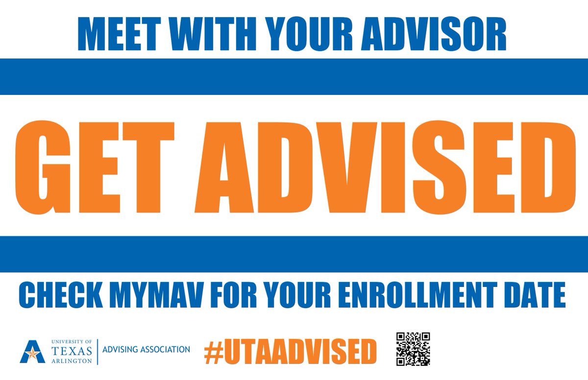 UTArlington's tweet photo. Questions about advising times, special topic course and more? Use #UTAAdvised to connect with your advisors! https://t.co/JBnGOsLamF