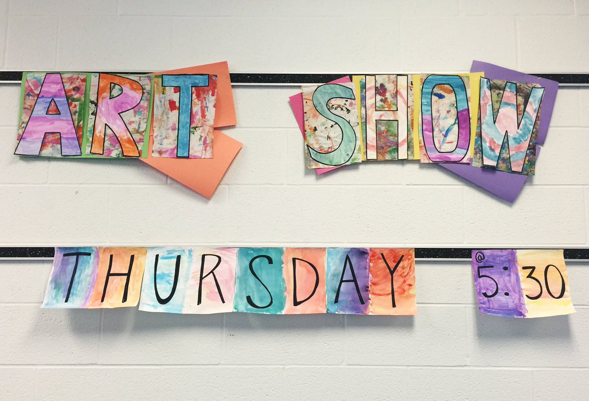 ArtwithMrsBix's tweet photo. Art show! This Thursday 5:30-7!! Don't miss it!! #artome #artshow #naea @MNPSFamilies @WaverlybelPTO @WBinstruction https://t.co/6iroKWS9Jy