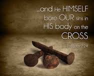 “He bore our sin” on the cross,so that we might die to sin&amp;live for righteousness