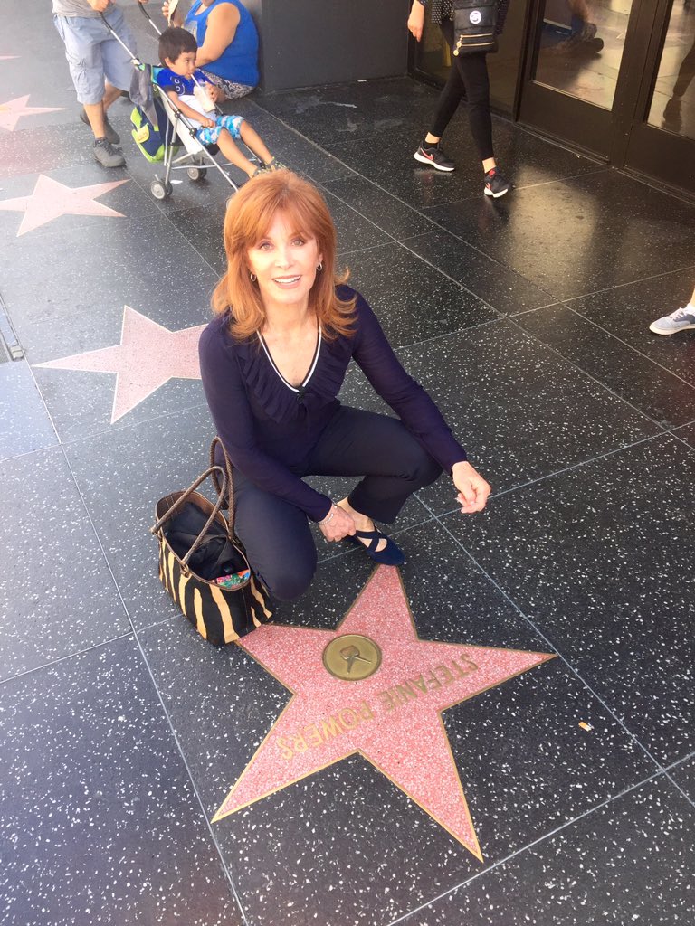 Stefanie_Powers's tweet photo. Filming a TV doc about Hollywood Blvd here with my star https://t.co/JuUDb8YYvS