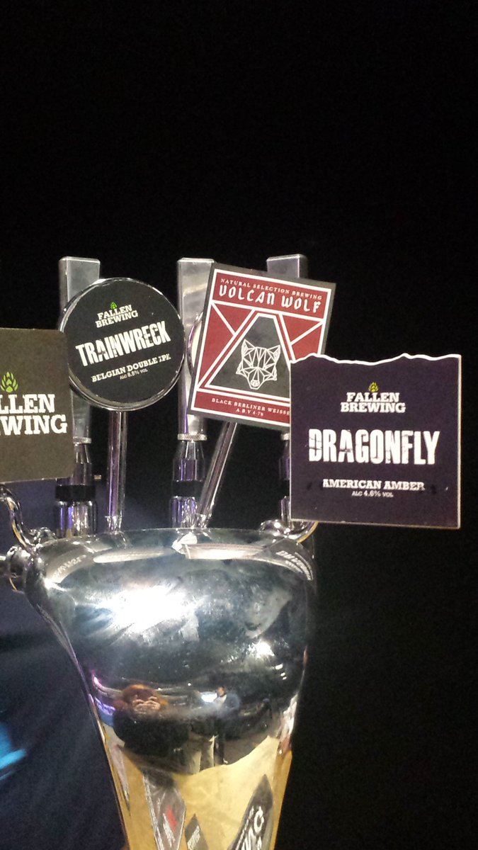 dulciethomson's tweet photo. Nothing better than people drinking my beer @blueblazeredin ! #nsb16 and in good company next to @FallenBrewCo https://t.co/49oGYIr0FR