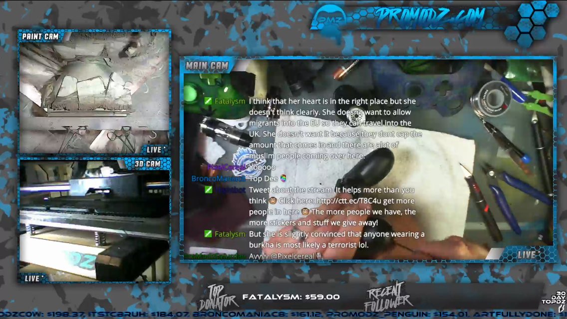 IAmMrSaturday's tweet image. .@ProModz is still LIVE on #Twitch! Come be a part of the awesome #PMZFam! twitch.tv/ProModzCustomz