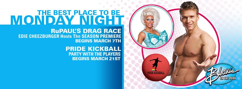 blakesonthepark's tweet photo. Kickball then #RuPaul 2nite! Prty w the Players @ 8 @GoKickballAtl then watch @RuPaulsDragRace @ 9 #Monday #skyy https://t.co/K77annM7wD
