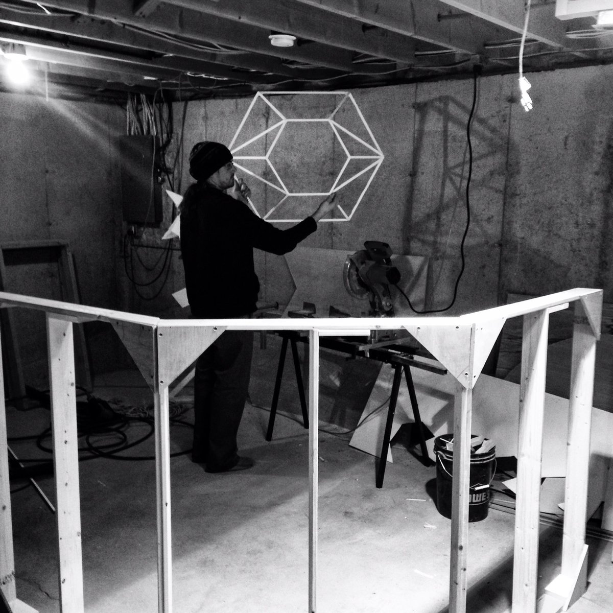 littlevillageME's tweet photo. Initial #build of the #djbooth for the @gjonesbass @SpaceJesusBASS @THE_ZOO_LOGIC #DazeInn show @PortlandEmpire 4/14 https://t.co/l2GFazaVOi