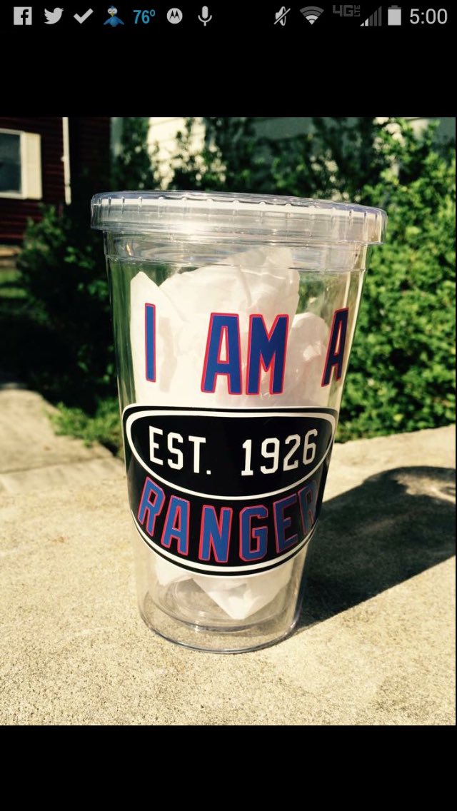 NYRangerFanclub's tweet photo. Getting ready for the warm weather. New Vinyl decals and Tumblers on the way! #nyr https://t.co/PlE0QETM45