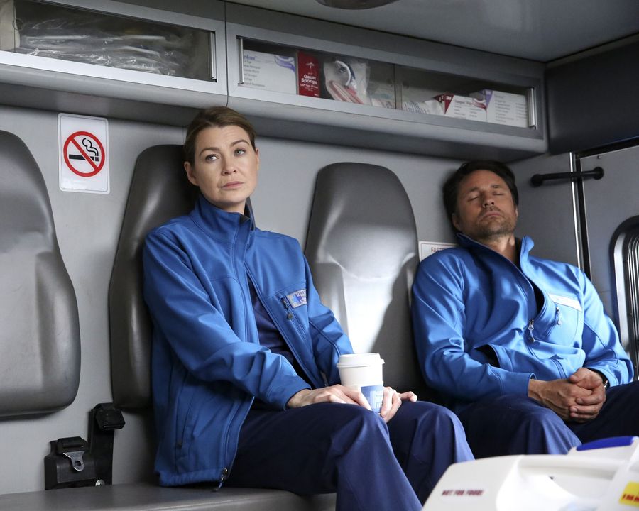 JChambersOnline's tweet photo. Promo pics for #GreysAnatomy episode 12.17 "I Wear the Face" airing April 7 - Meredith, Owen, Nathan https://t.co/uZ11G6HL8I