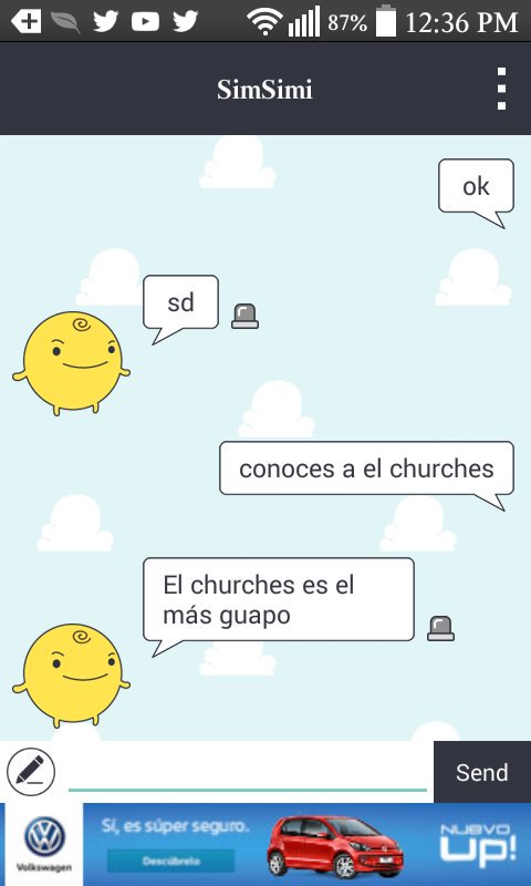 angel_xbx's tweet photo. @ElChurchesYT churches tio mira lo que me respondio simsimi porfavor responde https://t.co/FUoTfdxuIZ