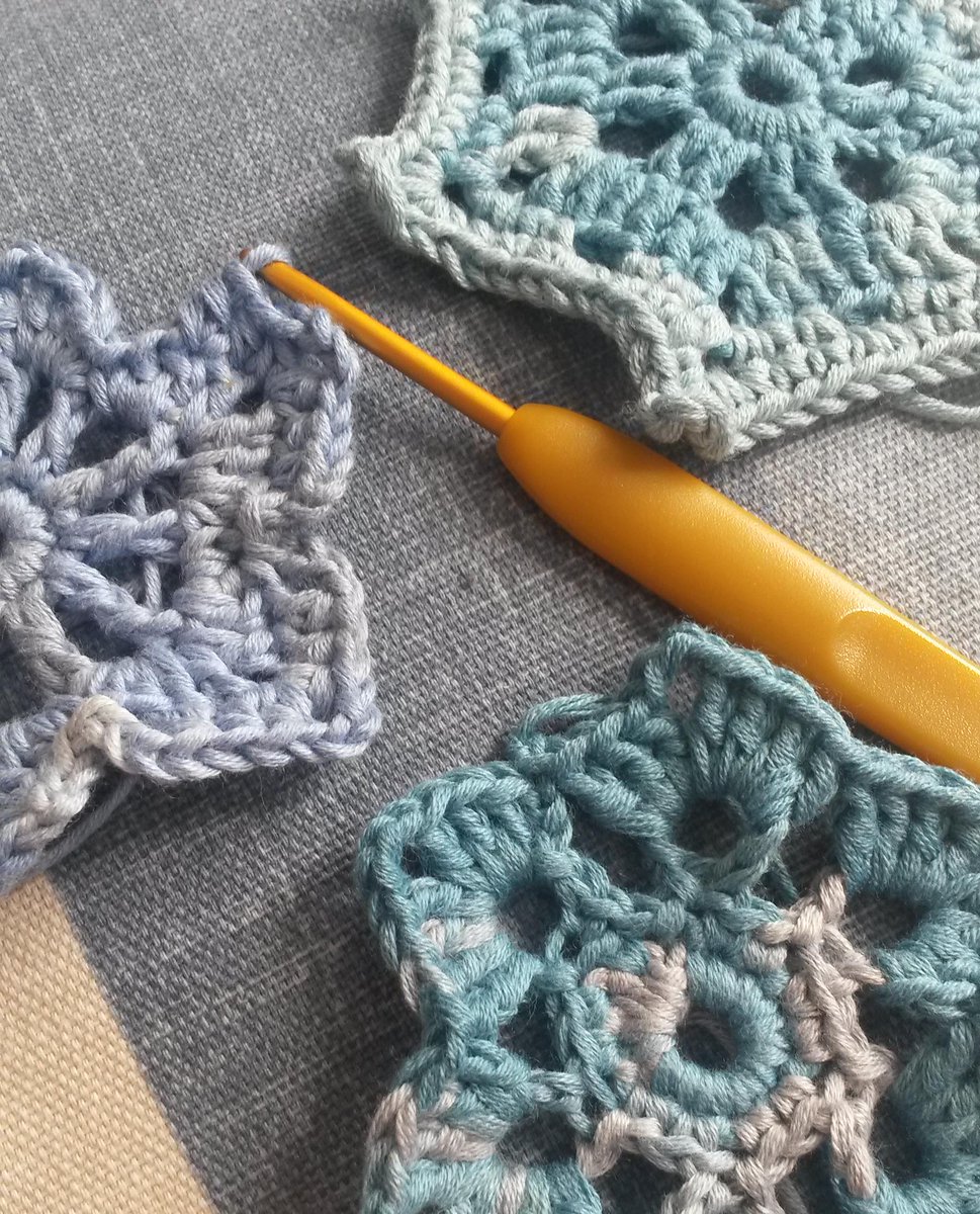 frockdolly's tweet photo. Tucked up safely with crochet snowflakes (would only be more apt if they were crochet rain clouds) #stormcraft https://t.co/yZM6XGtLQA