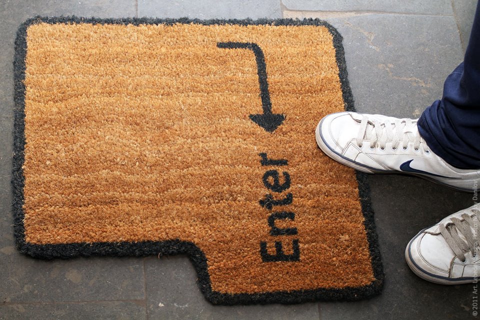 Alpha_Bytes's tweet photo. Perfect door mat for any IT professionals office. #Welcome to the #Nerd #Cave . You may "Enter"... https://t.co/Z0R2DIFUsJ