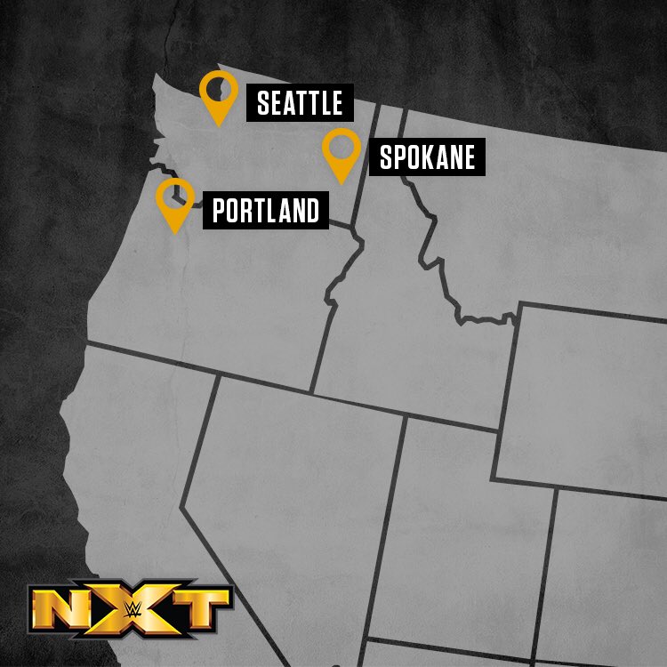 TripleH's tweet photo. ..and the Pacific Northwest #NXTRoadTrip!
#NXTSeattle Thurs, May 12
#NXTSpokane Fri, May 13
#NXTPortland Sat, May 14 https://t.co/y2XPM6PffF