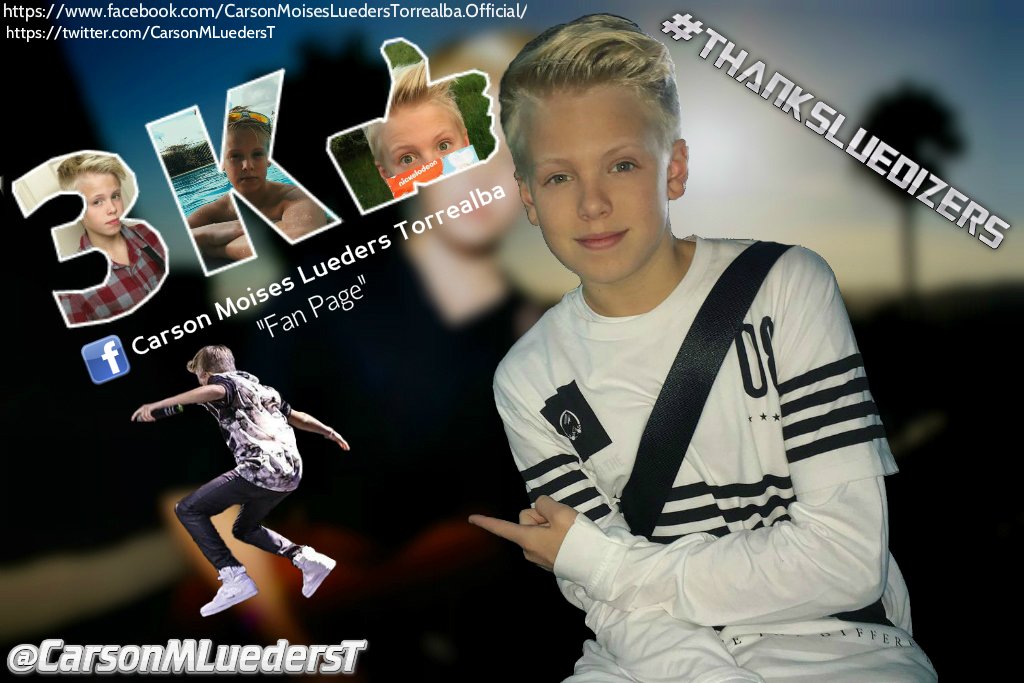 CarsonL_Online's tweet photo. 3,000 Likes on my #Facebook fan page! 😱😝 Thank you all! 😘 #ThanksLuedizers for #3KLikes ❤
#CMLTedition https://t.co/qHg8TIWOKD