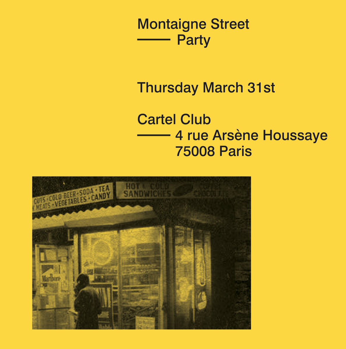 Montaigne Street @ Cartel Club this thursday night, come Thru !!