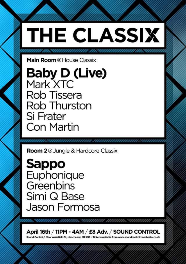 conmartindj's tweet photo. Upcoming Events:
16th April - @TheClassixMcr at @soundcontrolmcr 
20th May - Basement at @South_Club https://t.co/phCb0YHt5o