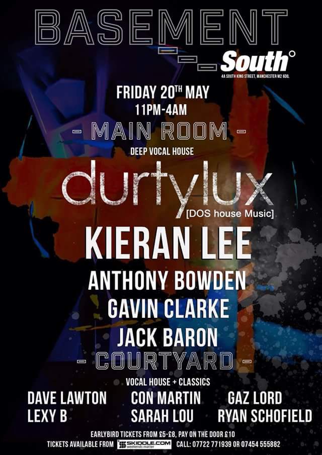 conmartindj's tweet photo. Upcoming Events:
16th April - @TheClassixMcr at @soundcontrolmcr 
20th May - Basement at @South_Club https://t.co/phCb0YHt5o