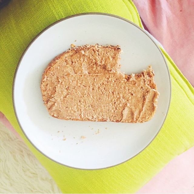 #MondayEats looked like this today: peanut butter on a #rockenwagner bread. 😋