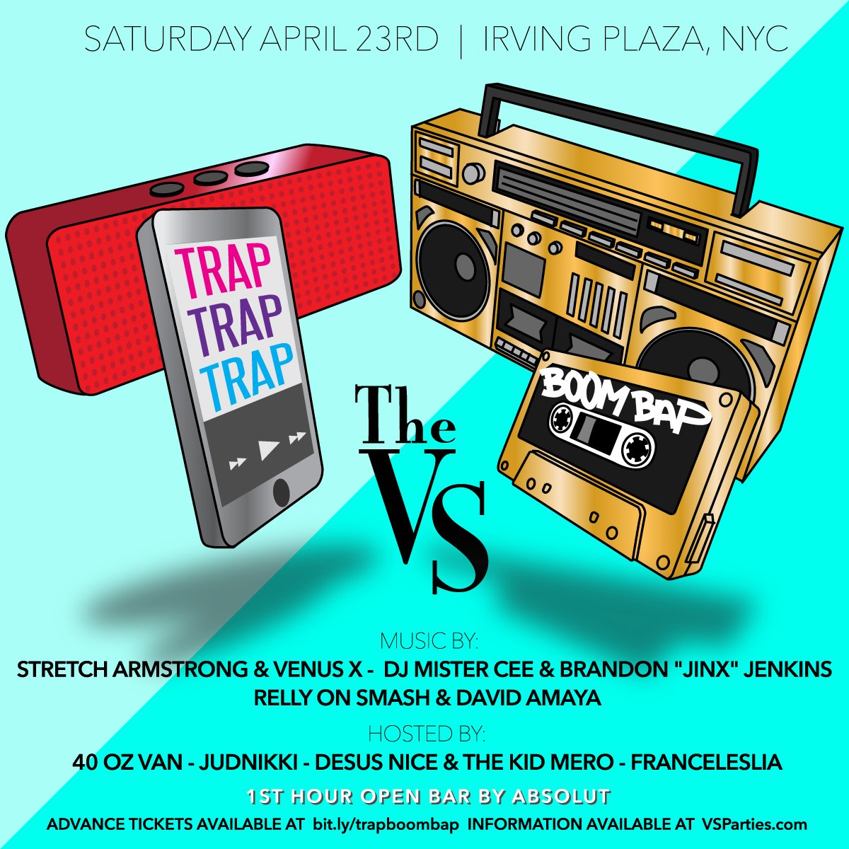 AmayaNYC's tweet photo. Grabbing the aux cord for this one.

Me, @rellyOnSMASH @Jersey_Jinx &amp; more. #TheVS

Tix —> https://t.co/8Z3CD2r7Es https://t.co/bEvPisS0sp