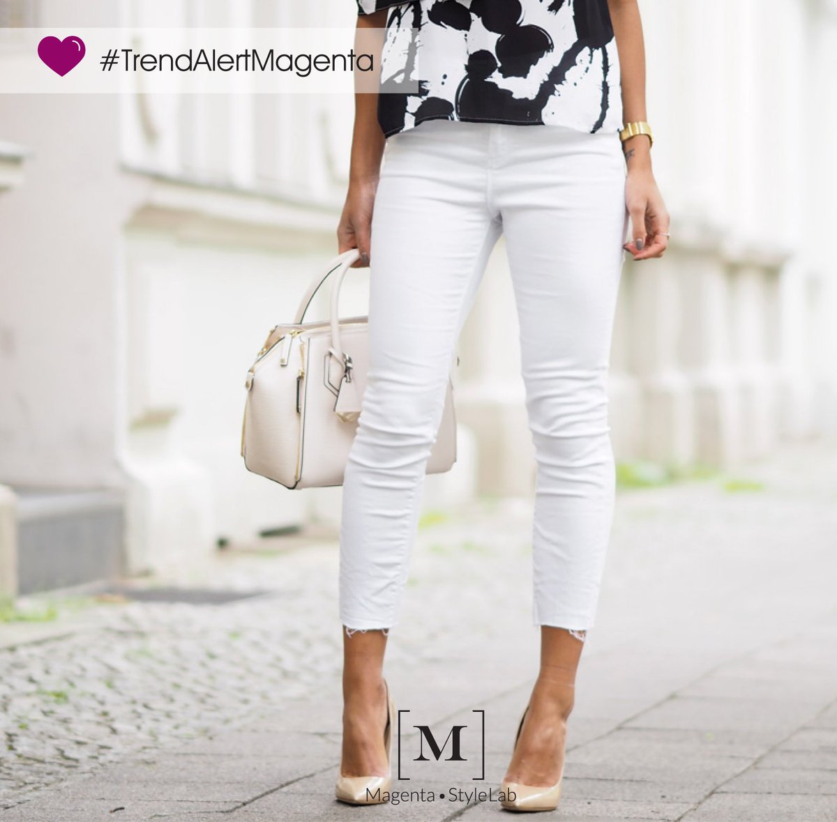 MagentaStyleLab's tweet photo. #TrendAlertMagenta Los pantalones blancos se apoderan de la temporada ¡Lo mejor es que combinan con todo! https://t.co/lWe7pq8gde