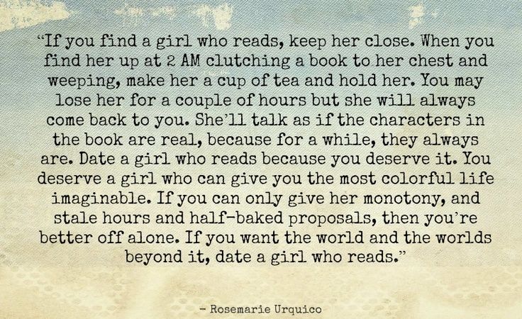Crazy_Sexy_Life's tweet photo. "Date a girl who reads. Date a girl who spends her money on books instead of clothes."
#RosemarieUrquico #BookChick https://t.co/h9igIZhVjo
