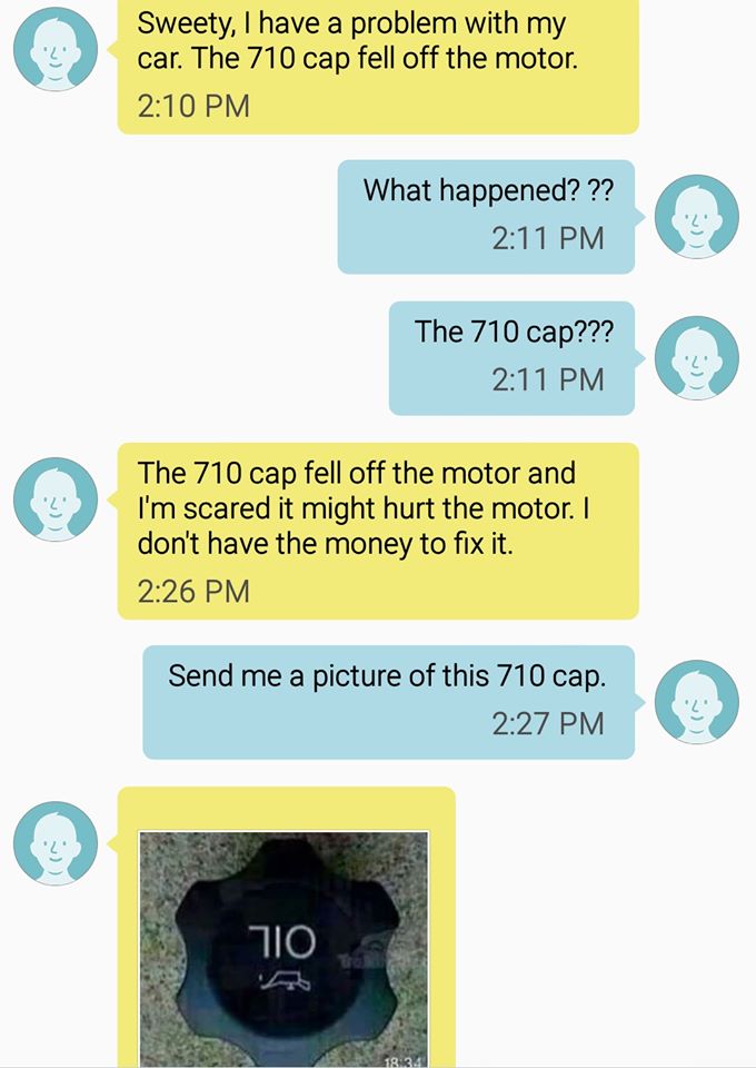 OceansideAutoNC's tweet photo. Don't you just have it when your #710Cap falls off of your car? #cars #usedcars #OceansideAutoSales https://t.co/tQE3gm0X6u