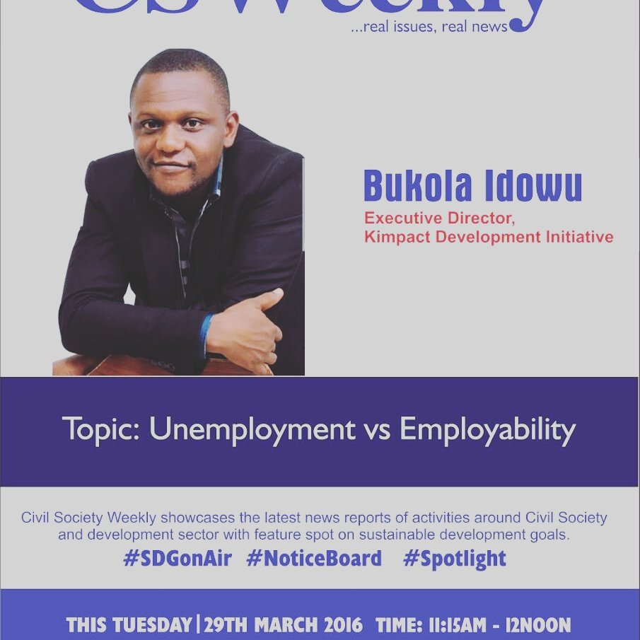 mayowaDNN's tweet photo. @jobeducationcsr join us on #CSWeekly @1035fmradio1 as we discuss #Employment vs #Employability https://t.co/CTA9TZt8J2