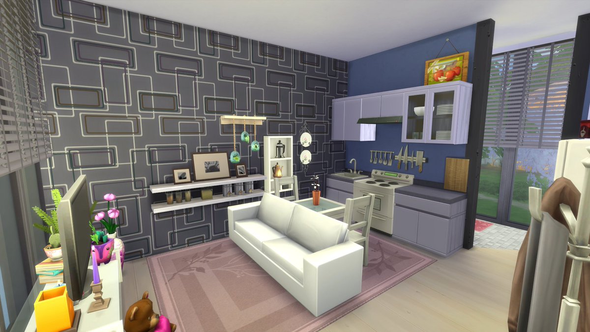 sandimeindi's tweet photo. Ich habs geschafft im 8x8 Apartment 2 SZ unterzubringen #EcoComplex #Simproved seht euch das Video dazu an :-) https://t.co/FdyZyDvcsT