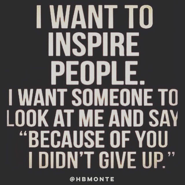 HBMONTE's tweet photo. Never ever give up! #MONTEvation #monday https://t.co/FDNVZYBiZW