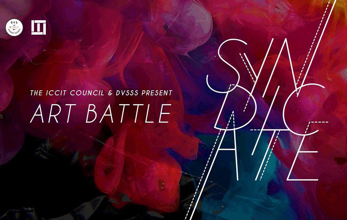 arikamacaalay's tweet image. @ICCITCouncil &amp;amp; DVSSS will be hosting a live ART BATTLE! #syndicate2016 show your creativity, show your inner #ICCIT