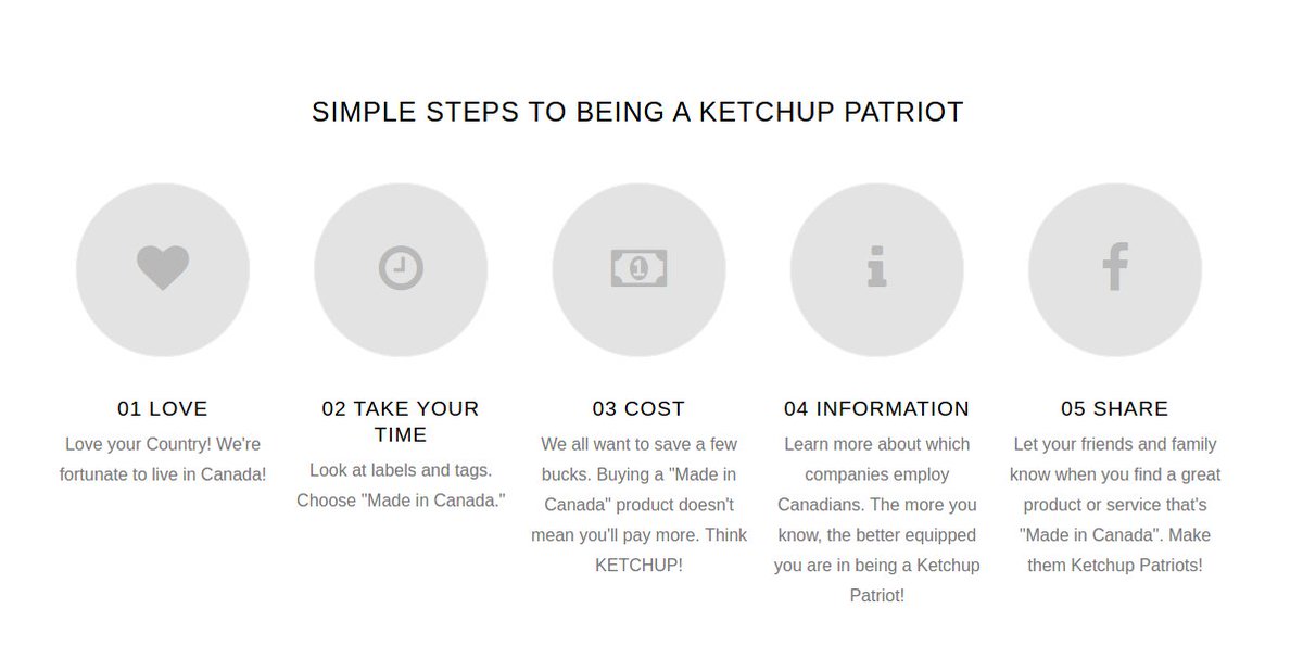 KetchupPatriot's tweet photo. Simple Steps To Being A Ketchup Patriot #ThinkCanadian #SupportLocal https://t.co/E1CHfg7Wlw https://t.co/lCZJZplPaU