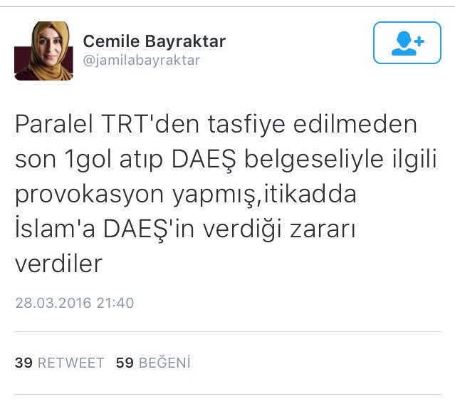 İşte size bir AKP'li kafa.
Bunların yüzüne tükürsen tükürüğe yazık bee!@jamilabayraktar #TRTdeCanlıBombaPropagandası