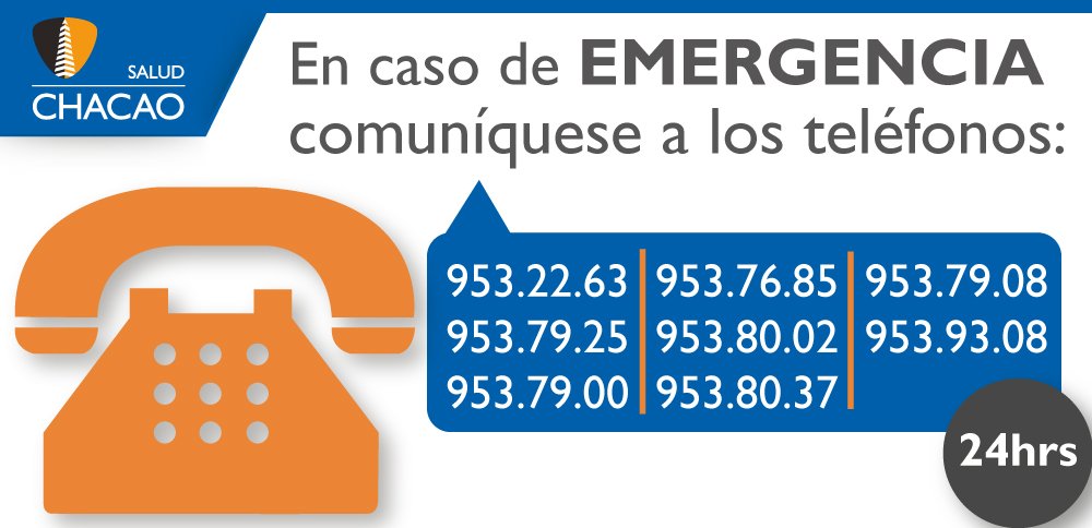Recuerda los números telefónicos para atender casos de emergencias.