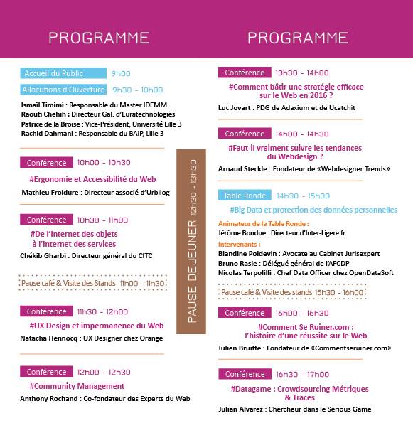 MasterIdemm's tweet photo. J-2 avant le Salon IDEMM sur les Tendances du Web. On vous attend à @euratechnologie. Voici le programme : https://t.co/Uj8SON0c7B