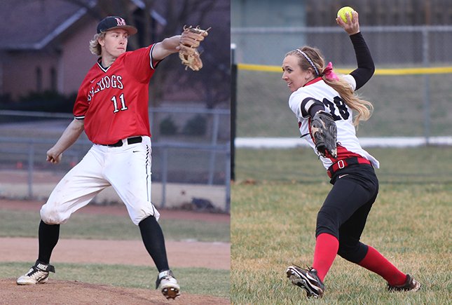 S/O to Blake Ware and Emily Davis on being named the MC Athletes of the Week! #BulldogPride