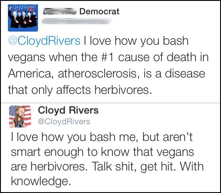 CloydRivers's tweet photo. Shut up, vegan.
Merica. https://t.co/jsmSwPPnvE