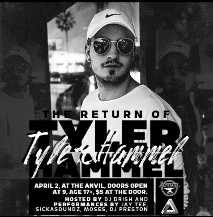 prestonmgregg's tweet photo. Saturday night I'm spinning at The Anvil‼️ Doors open at 9 pm. 17+ to party 21+ BYOB🍾 https://t.co/8VShmkhckb