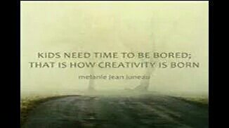 Maybe less structure &amp; letting kids get creative is important.  They don't have to if everything is laid out.