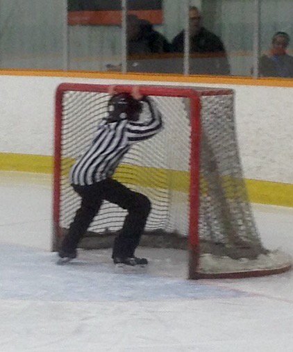 Heavy lifting in Kamloops with Official,Big Ben Smith at the BCHockey Provincials