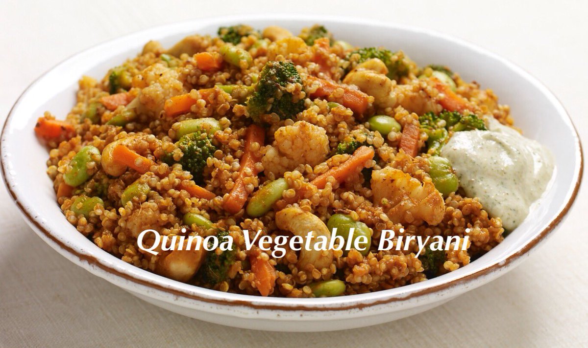 SevenSpoonsFood's tweet photo. #MeatlessMonday choices from #SevenSpoons- Quinoa Vegetable Biryani - a fusion of Indian and Peruvian cuisines https://t.co/I9gMJJjN0U
