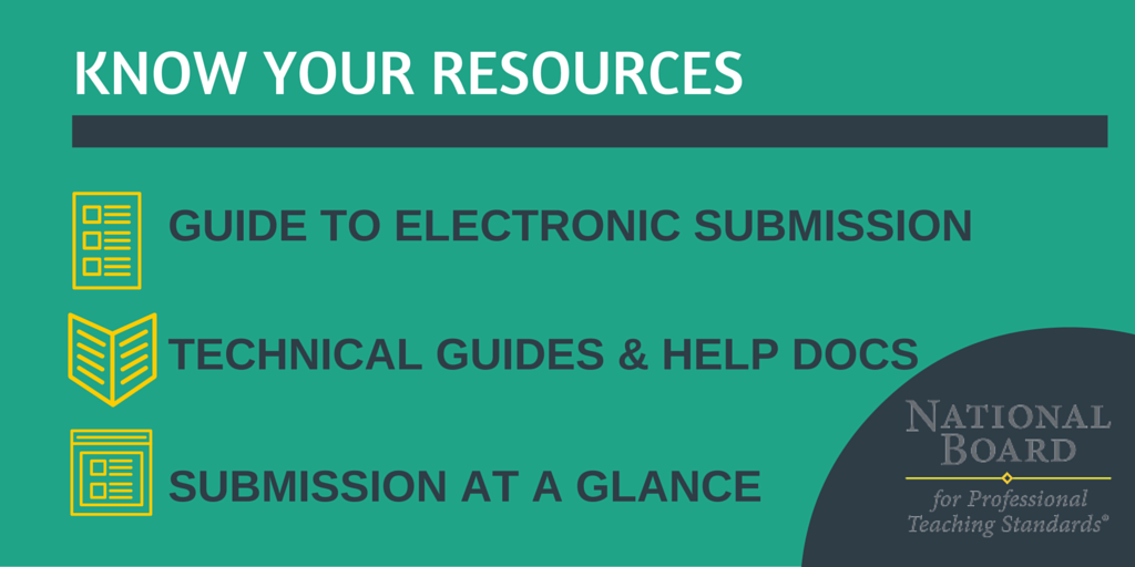 NBPTS's tweet photo. Get ready NBCT candidates! The 2015-16 ePortfolio submission window is April 1–May 18, 2016. https://t.co/dV3bCAuRk5 https://t.co/CAratii3lV