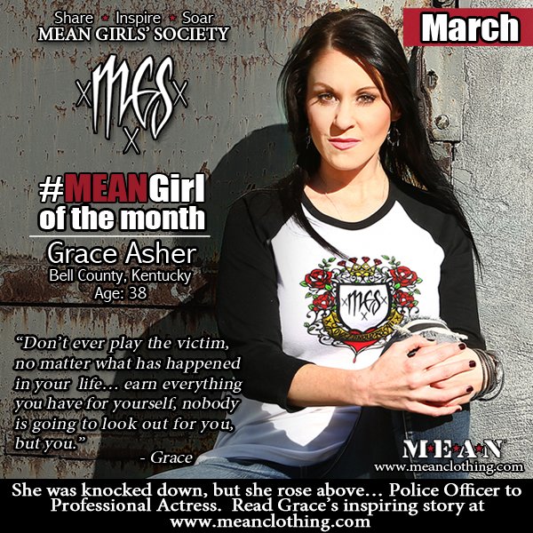 MEANClothingCo's tweet photo. #MEANGIRLoftheMonth
Read #MEANGIRL Grace's inspiring story at https://t.co/vwOTzl6qPh  
#MEANGirlsSociety #MGS https://t.co/kcQtjWdckL