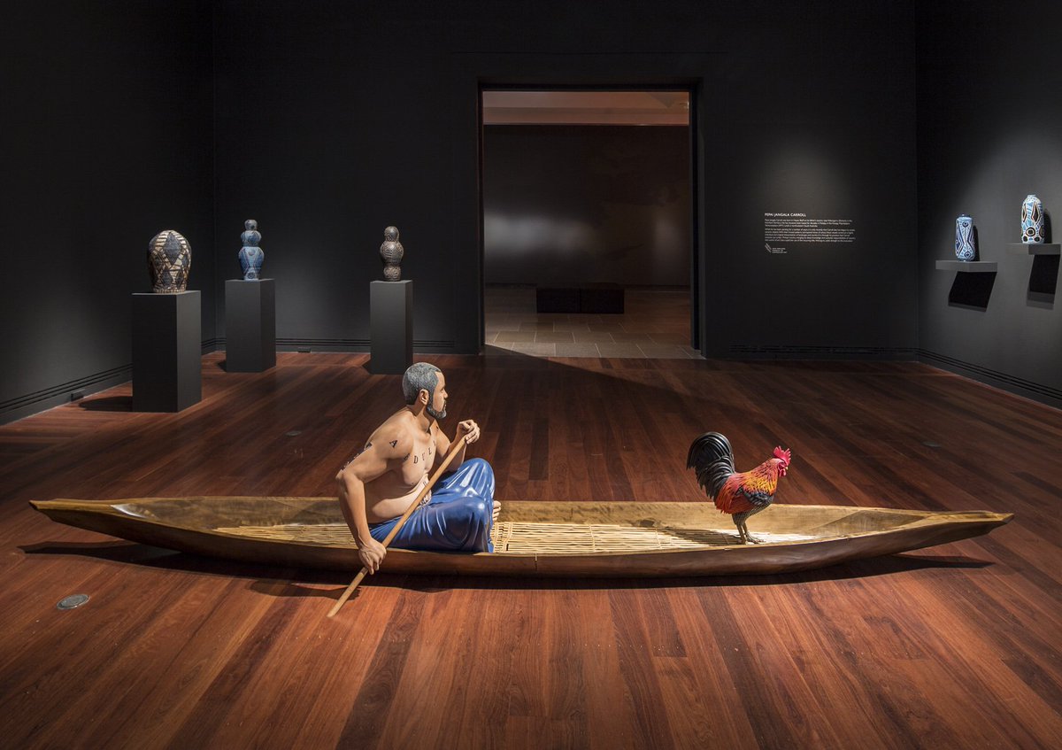 agsa_adelaide's tweet photo. James Bennett gives today's lunchtime talk on Abdul-Rahman Abdullah's Adelaide Biennial self portrait @mitzevich https://t.co/m6n03aagAv