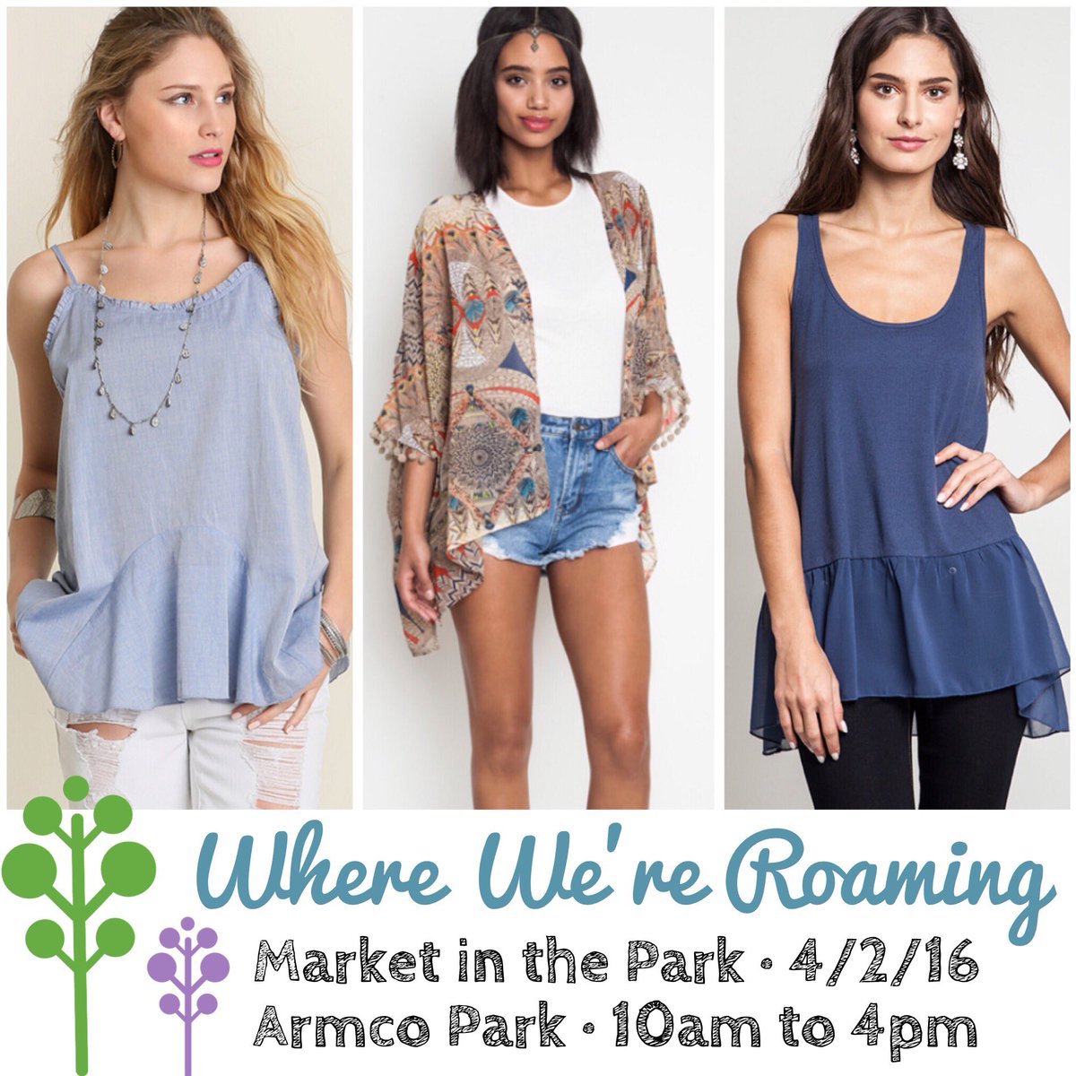 RoamingBoutique's tweet photo. The #RoamingBoutiqe is hitting Market in the Park this weekend! https://t.co/mH28WXcqX2 #fashion #wiw #boutique https://t.co/NWRmMUTXI2